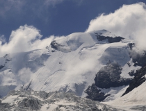 Pohled na Wilde Frau 3 274 m n.m. (Švýcarsko)